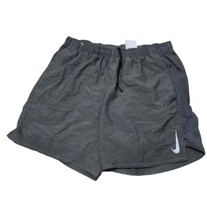 Nike Mens Athletic Shorts Gray Dri-FIT Quick Dry Gym Running Workout‎ Sz XL #001
